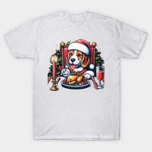 Beagle Dog Christmas Meal T-Shirt